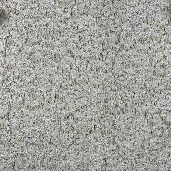 Y2K Cream Lace Long Sleeve Top XS | Boho Cottagecore Fairycore Romantic Grunge - Picture 5 of 9